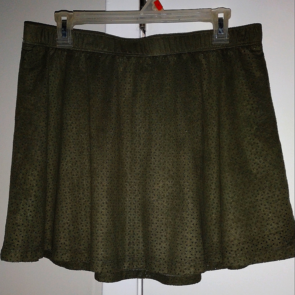 Candies XL olive green skirt